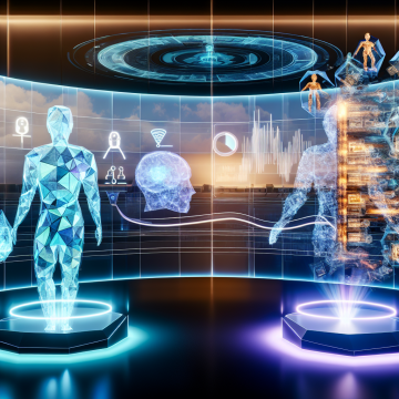 A sleek, futuristic “AI comparison” scene showing two advanced artificial intelligence entities side by side, symbolizing Gemini 3.5 Pro and GPT‑4.1, facing each other across a glowing, holographic data interface. On the left, represent “Gemini” as a cool-toned, crystalline, prismatic AI figure or abstract geometric head made of translucent polygons and refracted light, suggesting multimodal intelligence and tight integration with tools. On the right, represent “GPT” as a warm-toned, fluid, neural-network-like AI figure or abstract digital bust made of golden circuits, flowing data streams, and soft, organic curves to convey powerful reasoning and versatility. Between them, a large, semi-transparent holographic dashboard floats in mid-air: divided into sections with icons representing code, charts, chat bubbles, images, and apps, hinting at feature-by-feature comparison, benchmarks, performance metrics, and real-world use cases. Subtle lines and glowing graphs connect both AIs to the central interface, suggesting evaluation, scoring, and trade-offs rather than a simple winner. In the background, a modern, dark, high-tech workspace or control room: oversized curved screens and floating translucent panels showing abstract charts, node graphs, and heatmaps, all slightly out of focus to avoid text. A few silhouetted human figures in the distance at standing desks or around a table, leaning toward the displays, imply product teams, developers, and decision-makers choosing the right model for their workflow. Overall mood: analytical, balanced, and forward-looking, with a hint of tension and excitement, evoking a serious, in-depth comparison rather than hype. Composition: wide cinematic shot, central perspective with the holographic comparison panel as the focal point, Gemini AI on the left and GPT AI on the right, both three-quarter view facing the panel and each other, creating a visual “versus” without aggression. Art style: high-end digital art, semi-photorealistic with subtle sci-fi elements, clean and polished like a technology product hero image. Lighting: dramatic but controlled, with a soft spotlight on the central holographic panel and rim lighting outlining both AI figures; cool blues, cyans, and purples on the Gemini side contrasted with warm ambers, golds, and soft magentas on the GPT side. Color palette: deep navy and charcoal background, accented by vivid neon lines, gradients, and reflections, conveying cutting-edge AI, performance metrics, and informed decision-making. No text or logos anywhere in the image.